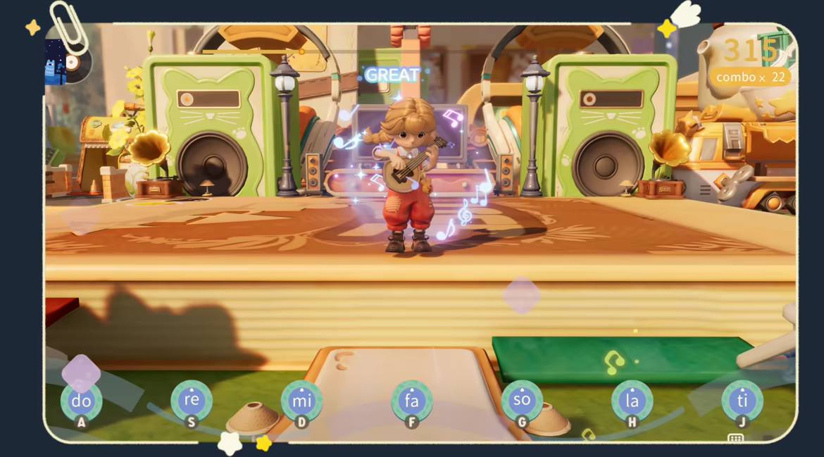 Official Animula Nook Steam media showing Minies and shared activities in a miniature room.